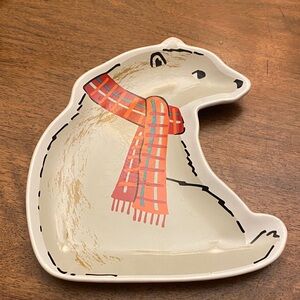DANIKA NOW Winter Wilderland Polar Bear Dish